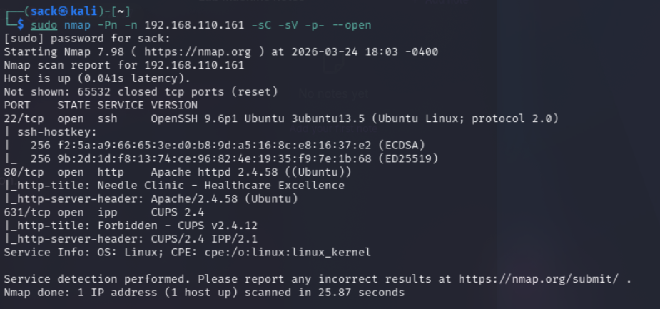 nmap scan